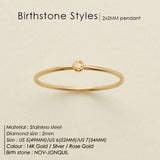 Dainty Birthstone Ring