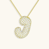 Hailey Bubble Initial Necklace