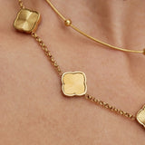 Clover  Sunburst Necklace