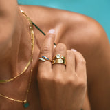 Vintage Aquamarine Wrap Ring