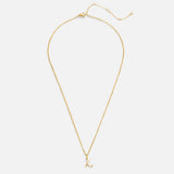 Gold Letter Heart Necklace