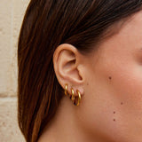 Gold Trio Mini Hoop Set