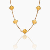 Clover  Sunburst Necklace