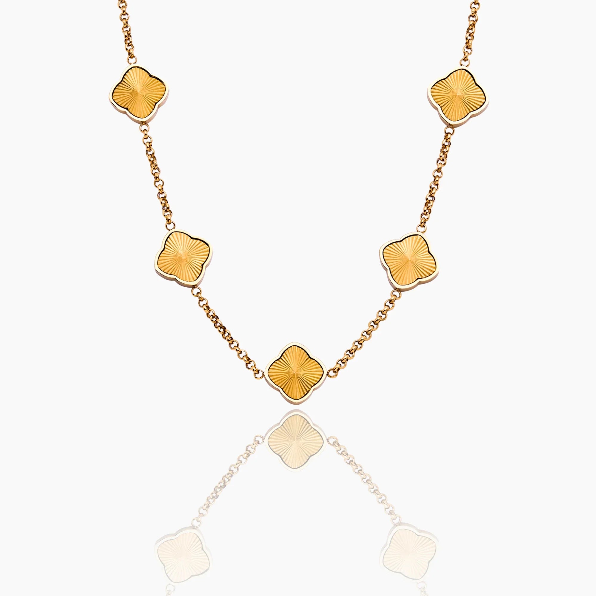 Clover  Sunburst Necklace